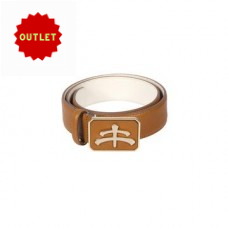 Makebe Leather And Brass Riem - Cognac